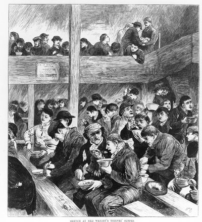 Le Souper des Voleurs de Ned Wright, publié dans le journal illustré 